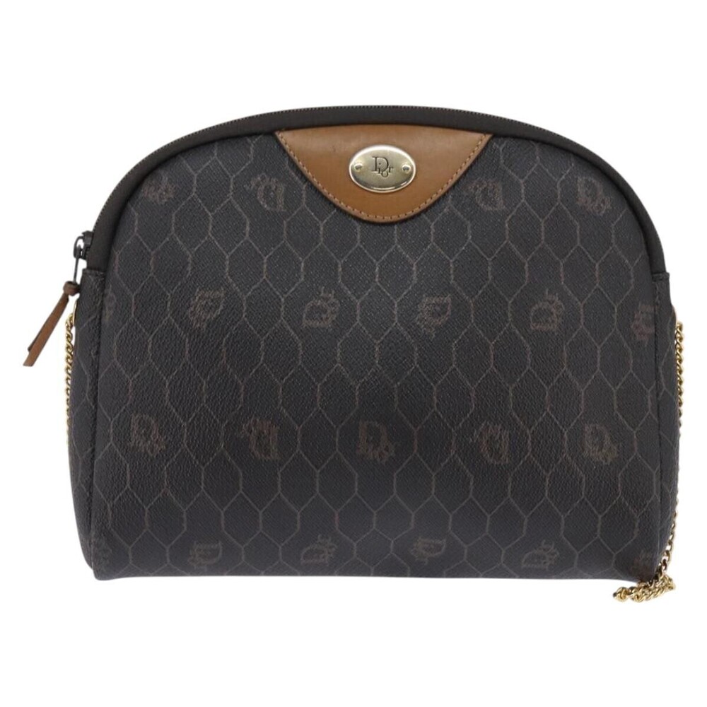 Christian Dior Vintage Honeycomb chain Canvas